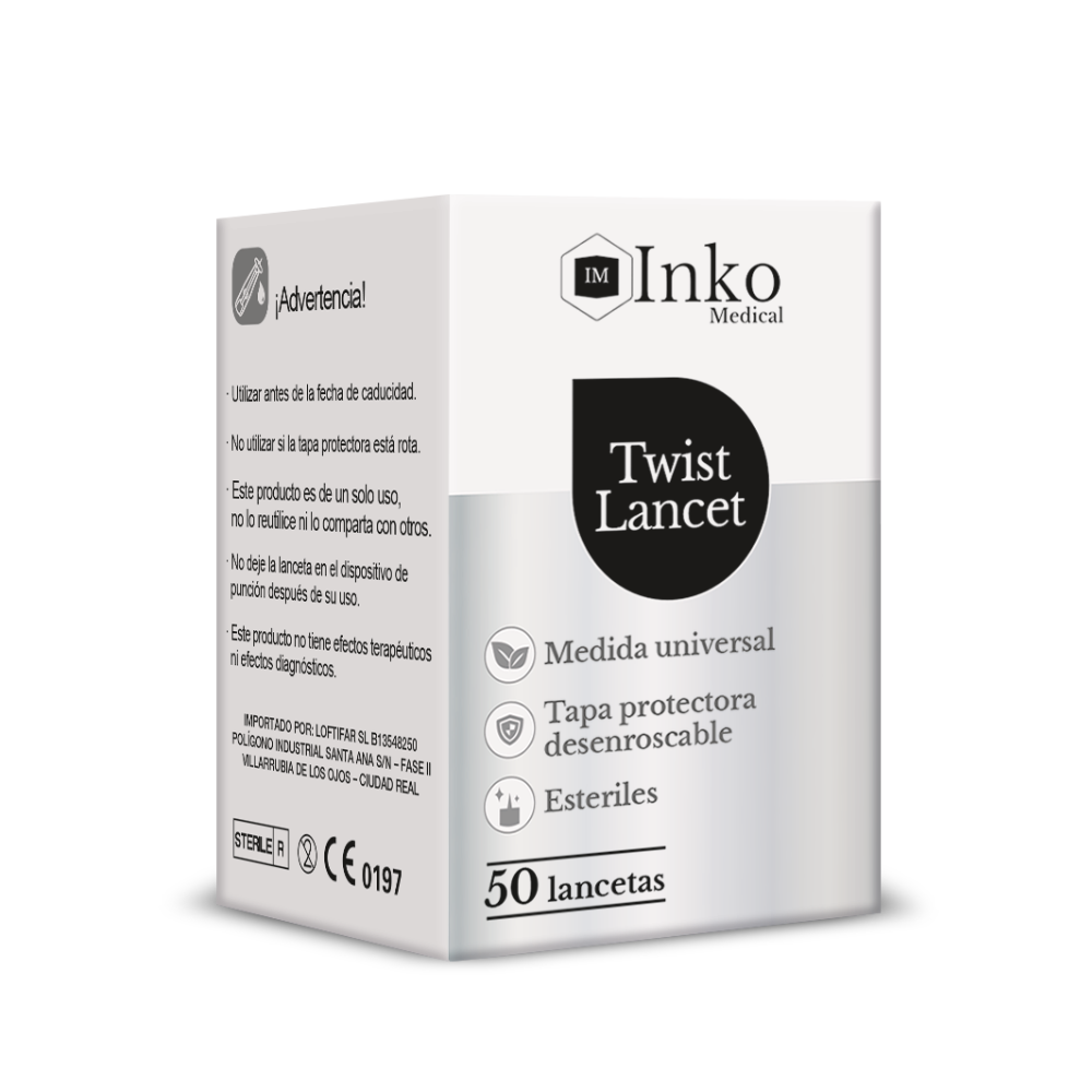 LANCETAS INKO MEDICAL 50 UNIDADES 